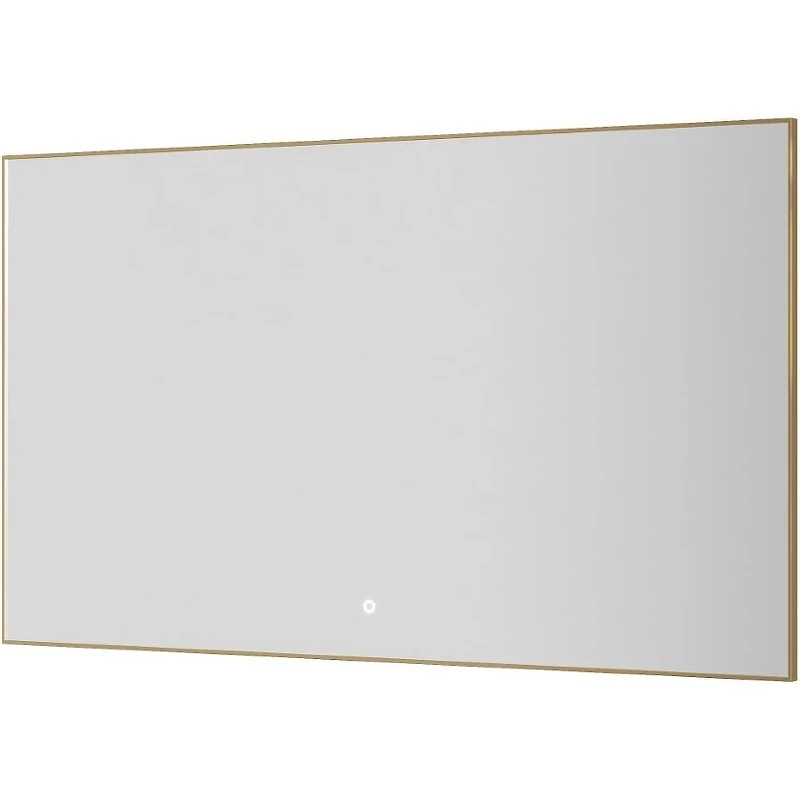 Зеркало Boheme Modern 120x70 543-120-G с подсветкой Золото с сенсорным выключателем и подогревом стекло