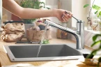 Смеситель для кухни Hansgrohe Zesis M33 2jet sBox lite 74803000 Хром латунь