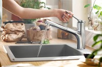 Смеситель для кухни Hansgrohe Zesis M33 2jet sBox lite 74803000 Хром латунь