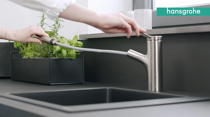 Смеситель для кухни Hansgrohe Zesis M33 2jet sBox lite 74803000 Хром латунь