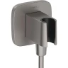 Шланговое подключение Hansgrohe FixFit Q 26887340 Шлифованный черный хром