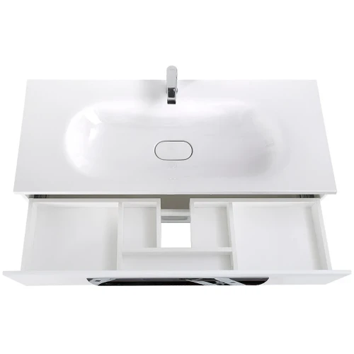 Тумба под раковину Cezares Eco 120 ECO-1200-2C-SO-BL подвесная Bianco Lucido МДФ / ЛДСП