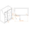Душевая дверь RGW Stilvoll SV-004-B 160 353200416-14 профиль Черный стекло прозрачное