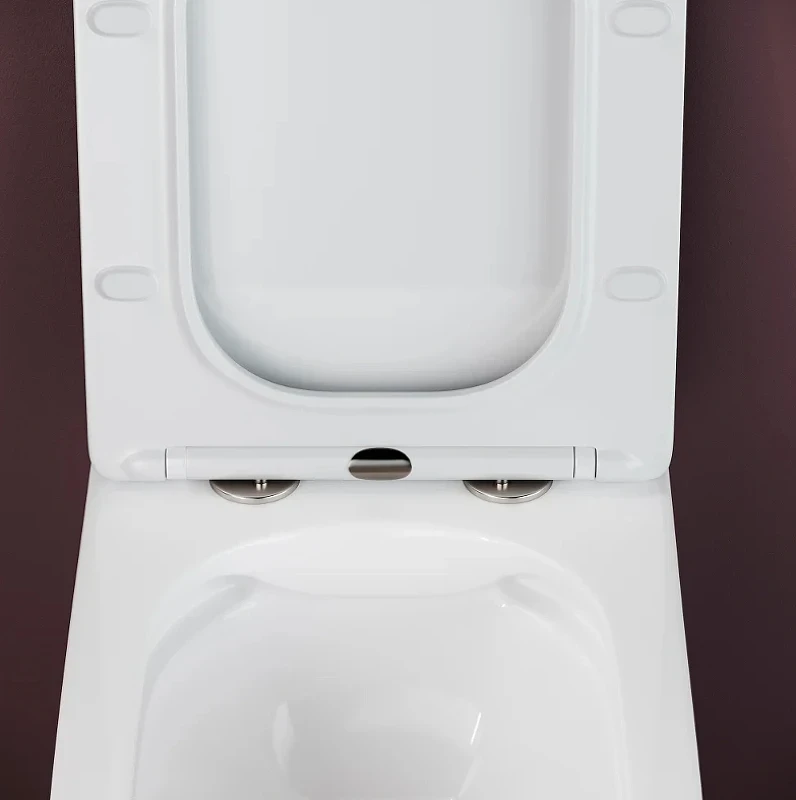 Комплект унитаза с инсталляцией Ceramicanova Metric CN3007_1002W_1000 с сиденьем Микролифт и Белой клавишей смыва фарфор подвесной