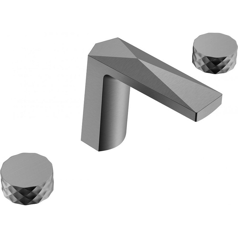 Смеситель для раковины Boheme Venturo 150-GM-DIAMOND Оружейная сталь латунь