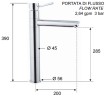 Смеситель для кухни Remer Minimal N40L Хром латунь