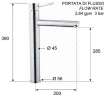 Смеситель для кухни Remer Minimal N40L Хром латунь