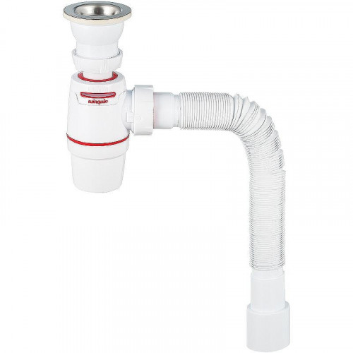 Сифон для кухонной мойки Wirquin Neo Air 30987083 Нержавеющая сталь