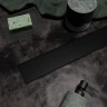 Душевой лоток Veconi Stesso Black 900 VS900B с решеткой цвет Черный матовый / под плитку