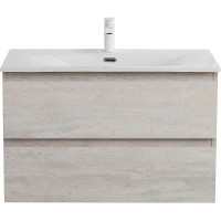 Тумба под раковину Cezares Molveno 90 MOLVENO-90-2C-SO-LB подвесная Legno Bianco МДФ / ЛДСП