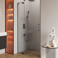 Душевая дверь Cezares Slider 100 SLIDER-B-1-90/100-C-GM профиль Оружейная сталь стекло прозрачное