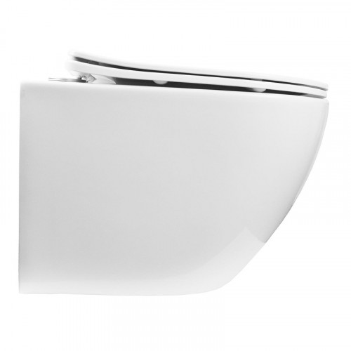 Унитаз Azario Trevi Торнадо AZ-0093UQ3 подвесной цвет Белый с сиденьем Микролифт