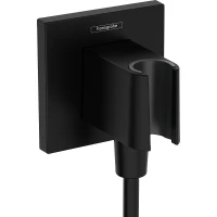 Шланговое подключение Hansgrohe FixFit Porter E 26889670 Черное матовое пластик на стену