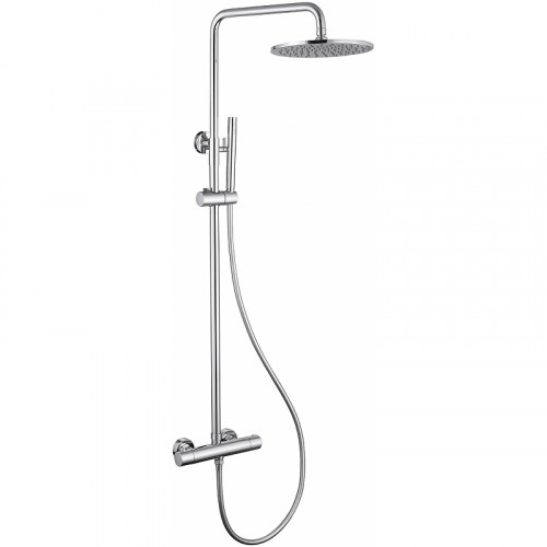 Душевая система Abber Wasser Kreis AF8160 с термостатом Хром латунь на стену