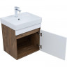 Тумба под раковину Aquanet Оптима 50 344790 подвесная Дуб рустикальный Белый сатин
