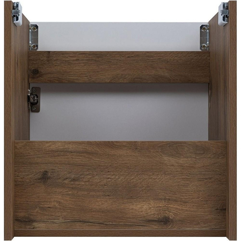 Тумба под раковину Aquanet Оптима 50 344790 подвесная Дуб рустикальный Белый сатин