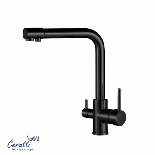 Cмеситель для кухни Ceruttispa Лаура (Laura) B CT12125 12125 цвет Черный матовый