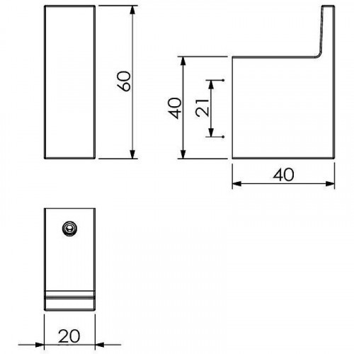 Крючок Kludi Vela C 3198405 Хром