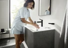 Смеситель для раковины Hansgrohe Finoris 76010670 Черный матовый латунь