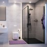 Душевой уголок WasserKRAFT Elbe 120x80 74P06 профиль Черный стекло прозрачное