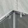 Душевой уголок Maybah Glass MGY-1331-5 1000x1000x1950 раздвижной профиль Хром матовый стекло графитовое матовое