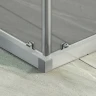 Душевой уголок Maybah Glass MGY-1331-5 1000x1000x1950 раздвижной профиль Хром матовый стекло графитовое матовое