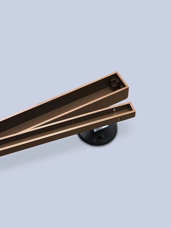 Душевой лоток AltroBagno Supremo 60 071231 BC с решеткой цвет Медь матовая / под плитку