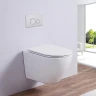 Унитаз с инсталляцией CeramaLux 2197 + WellWant Standart 50 WWISI111BB с сиденьем Микролифт и Черной матовой клавишей смыва