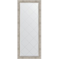 Зеркало Evoform Exclusive-G Floor 201х81 BY 6318 с гравировкой в багетной раме - Римское серебро 88 мм стекло