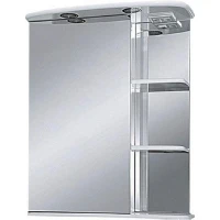 Зеркальный шкаф Misty Магнолия 60 L Э-Маг04060-01СвЛ с подсветкой Белое