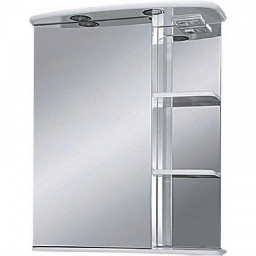 Зеркальный шкаф Misty Магнолия 60 L Э-Маг04060-01СвЛ с подсветкой Белое
