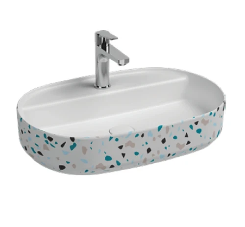 Раковина накладная Isvea Infinity 60 10NF65060-2L-TRZ цвет Белый матовый