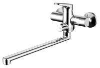 Смеситель для ванны Bravat Eler F6191238CP-01L-RUS универсальный Хром латунь на стену