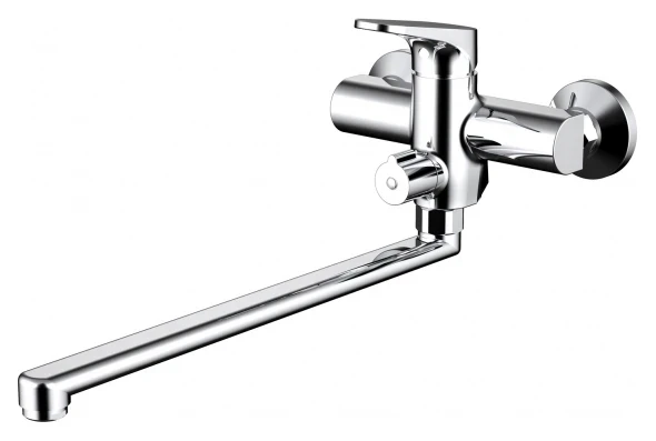 Смеситель для ванны Bravat Eler F6191238CP-01L-RUS универсальный Хром латунь на стену