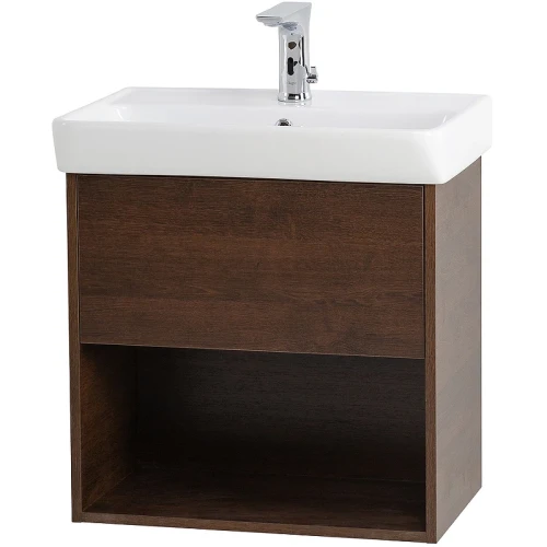 Тумба под раковину BelBagno Neon 60 NEON-600-1C-SO-RS подвесная Rovere Scuro МДФ / ЛДСП