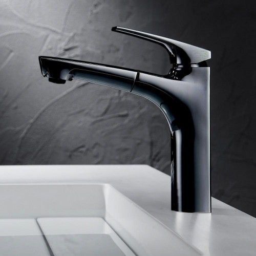 Смеситель для раковины Black&amp;White Universe UK7901B 7901B Черный матовый