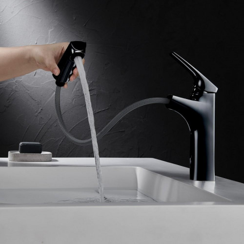 Смеситель для раковины Black&amp;White Universe UK7901B 7901B Черный матовый