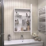 Зеркальный шкаф Vigo Geometry Comfort 60 220 с подсветкой цвет Белый