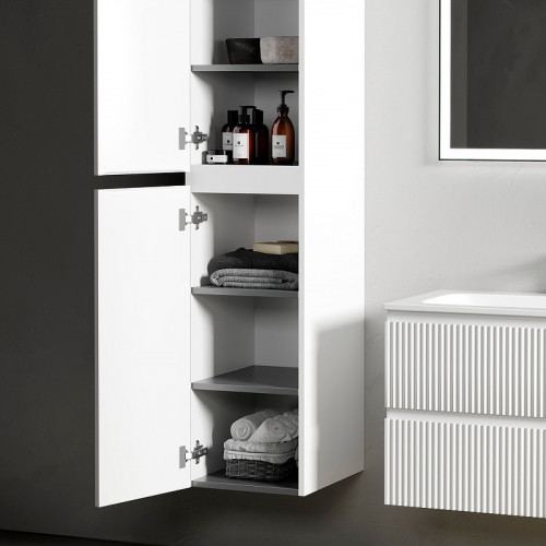 Шкаф пенал Sancos Snob R 35 PSNR35W подвесной Bianco МДФ / ЛДСП