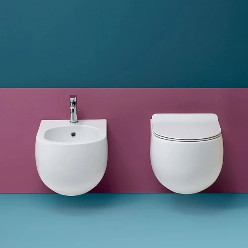 Биде Kerasan Flo 312330 подвесное Белое матовое