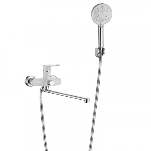 Смеситель для ванны Savol S-600609AW универсальный цвет Белый Хром