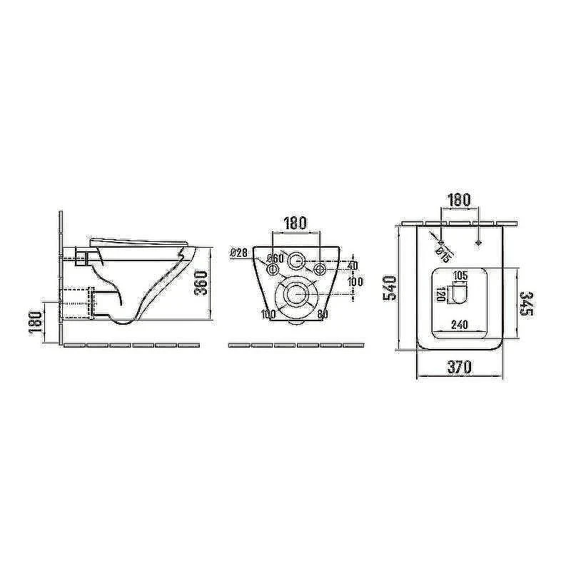 Комплект унитаза с инсталляцией WeltWasser AMBERG 506 ST + HOFBACH 041 GL-WT + AMBERG RD-BL 10000011662 цвет Белый глянцевый с сиденьем Микролифт и клавишей смыва цвет Черный