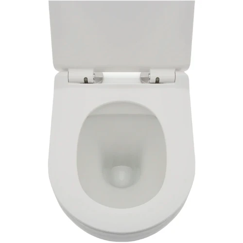 Комплект унитаза AQUAme AQM2002 с инсталляцией Berges Atom 410 040340 с сиденьем Микролифт и Черной матовой клавишей смыва фаянс подвесной