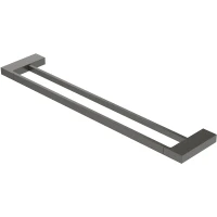 Полотенцедержатель Cezares Slider SLIDER-THD-60-GM двойной Оружейная сталь