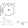 Кухонная мойка ZorG PVD Bronze 47 SZR 4749 BRONZE Бронза нержавеющая сталь встраиваемый