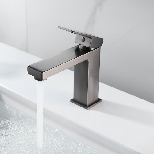 Смеситель для раковины Shevanik S9601T цвет Оружейная сталь