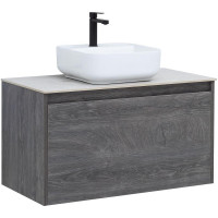 Тумба под раковину Aquanet Nova Lite 90 242269 подвесная Дуб рошелье МДФ / ЛДСП