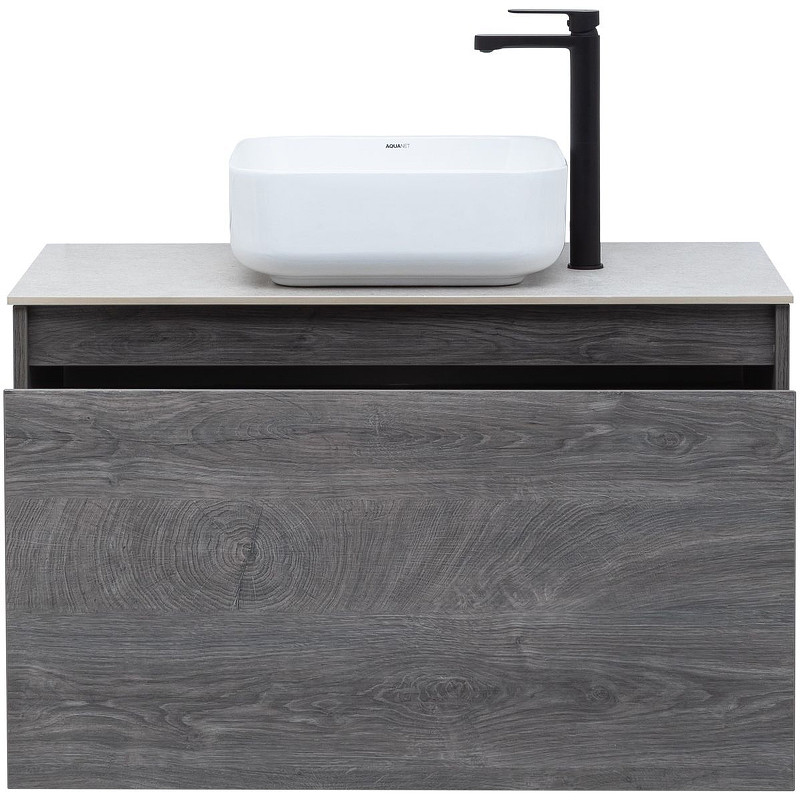 Тумба под раковину Aquanet Nova Lite 90 242269 подвесная Дуб рошелье МДФ / ЛДСП