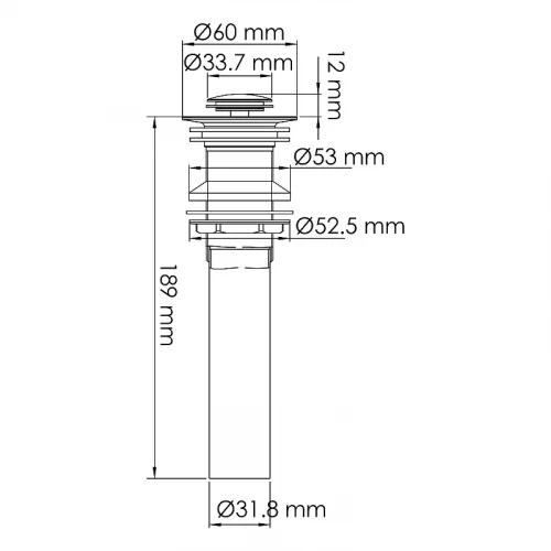 Донный клапан WasserKRAFT A253 Click-Clack Золото