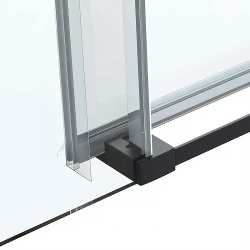 Душевая дверь Vincea Como Soft 120 VDS-1CS120CLB профиль Черный стекло прозрачное